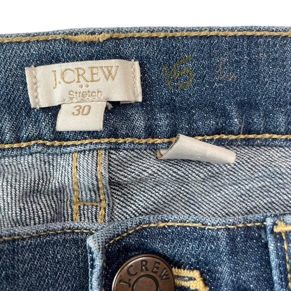 J Crew Factory Womens Jeans Size 30 Skinny Mid Rise Distressed Stretch Denim - Picture 6 of 11